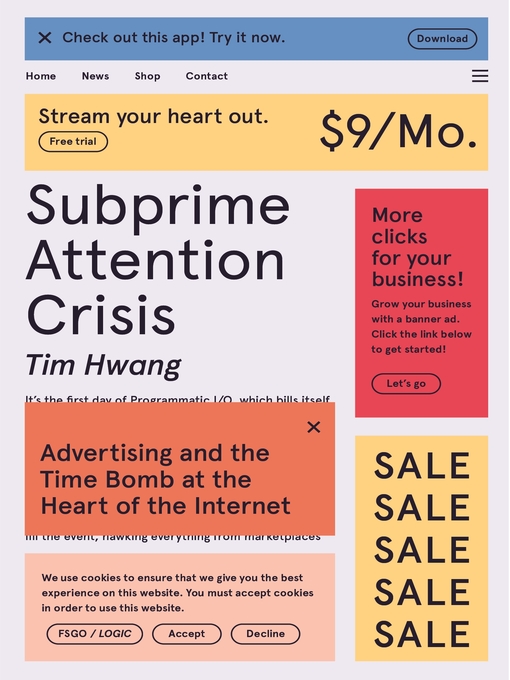 Title details for Subprime Attention Crisis by Tim Hwang - Wait list